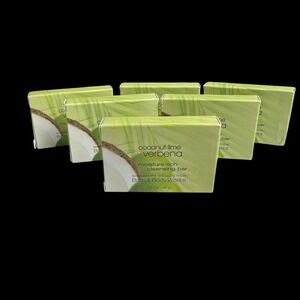 Bath Body Works Coconut Lime Verbena Moisture Rich Cleansing Bar Soap 6 Pack NEW